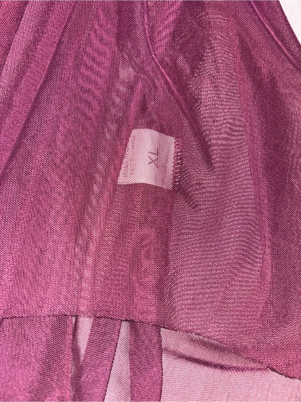 Lace & Mesh Chemise Nightdress in Plum